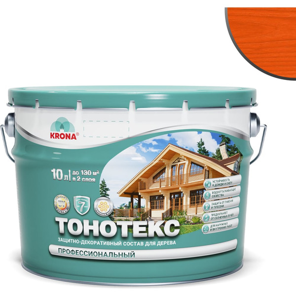 Защитно-декоративный состав для дерева KRONA Тонотекс 66331601