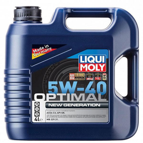 Моторное масло Liqui Moly Optimal New Generation 5W-40, 4 л