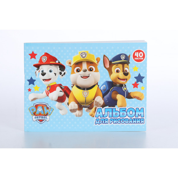 Альбом д/рисования Paw Patrol А5 40 листов мел карт