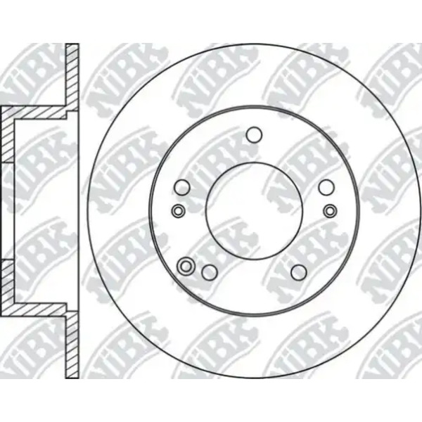 Тормозной диск NIBK RN1386 полный задняя ось