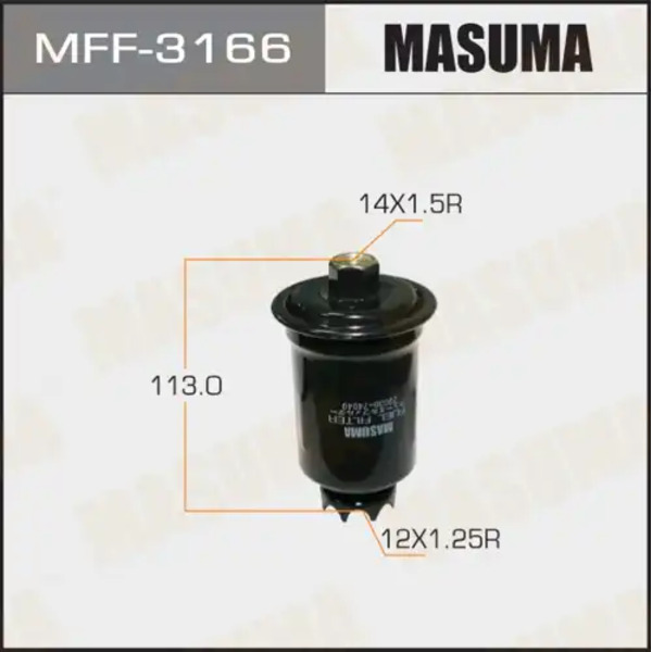 Топливный фильтр MASUMA MFF-3166 Mitsubishi Galant 2.0 84-92, Kia Clarus 1.8i/2.0i 16V 96>