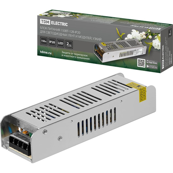 Узкий блок питания для светодиодных лент и модулей TDM ELECTRIC SQ0331-0553