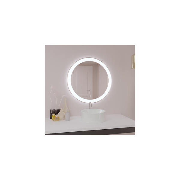 Зеркало SANTREK HOME с LED подсветкой "ФИЕСТА премиум" 600x600мм (круг) 79479