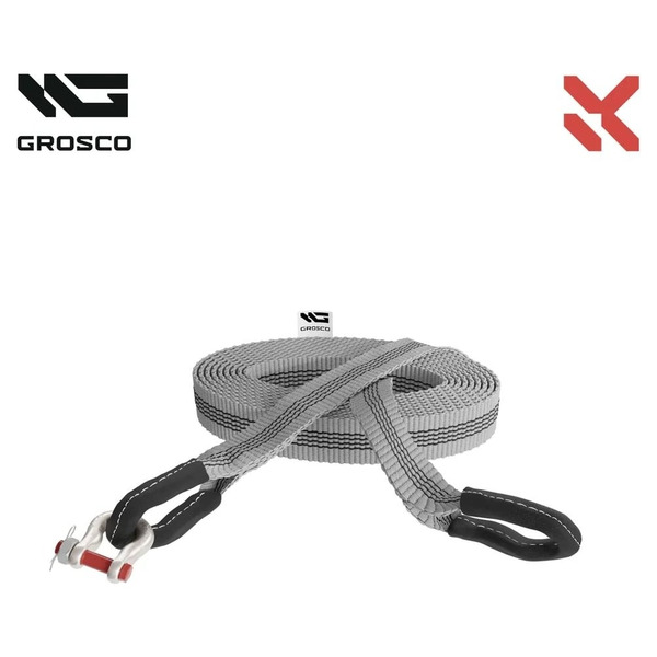 Буксировочный трос для буксировки авто до 12 тонн Grosco BTL2408SL