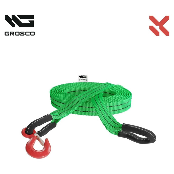 Буксировочный трос для буксировки авто до 20 тонн Grosco BTL4012HS