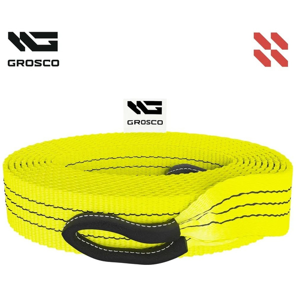 Буксировочный грузовой трос для буксировки авто до 30 тонн Grosco BTL6015LL