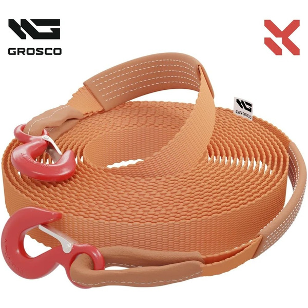 Буксировочный трос для буксировки авто до 20 тонн Grosco BTL4007LL