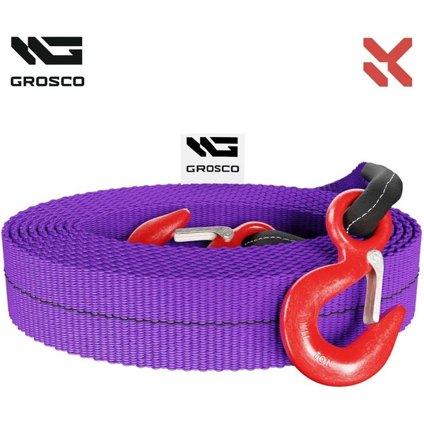 Буксировочный трос для буксировки авто до 12 тонн Grosco BTL2415SL