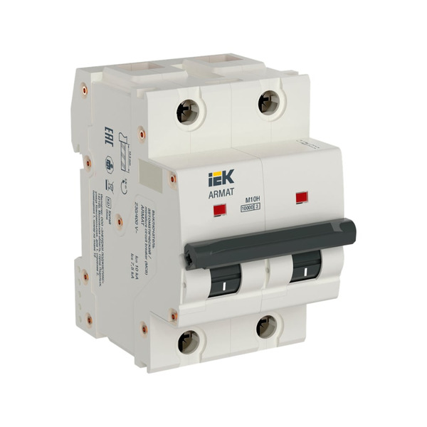 Автоматический выключатель IEK ARMAT M10H 2P B 100A AR-M10H-2-B100