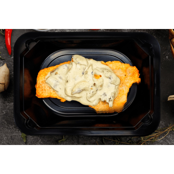 Отбивная с грибным соусом, 120г