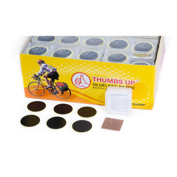 Аптечка велосипедная TRIX, 6 самоклеющихся заплаток 25 мм + "наждачка", пластиковая коробочка, YP-3205 MP