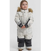 Комбинезон детский NORPPA SANDAL PR KIDS COVERALL PR 2, 409 светящаяся вьюга на белом, 100459 (Рост: 120)