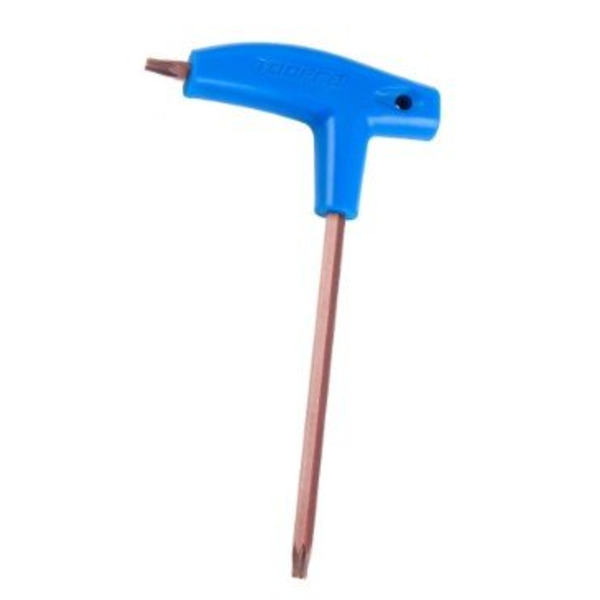 Шестигранник TOOPRE T25 Т-образный с рукояткой, сталь/полипропилен, синий, T25