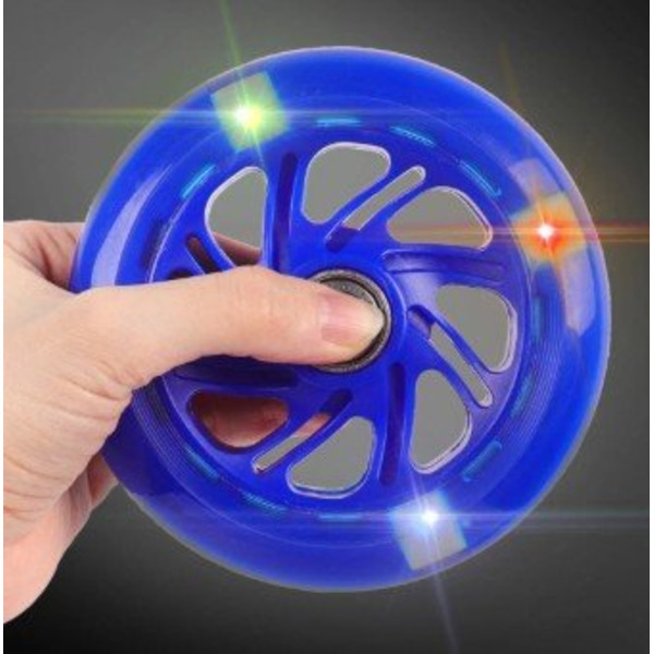 Колесо Vinca Sport для самоката, полиуретан, ABEC 7, со светодиодами, 116*23мм, синее, SC 116 blue light