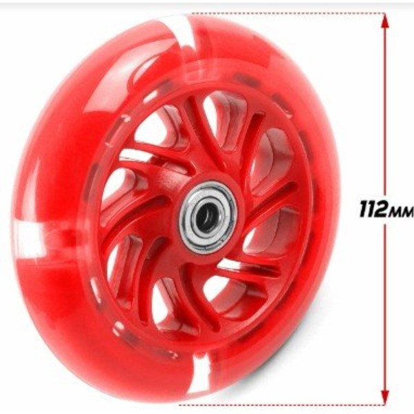Колесо Vinca Sport для самоката, полиуретан, ABEC 7, 116*26мм, красное, SC 116 red