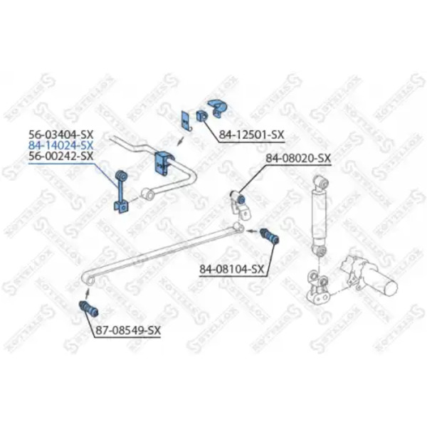 Тяга стабилизатора STELLOX 84-14024-SX