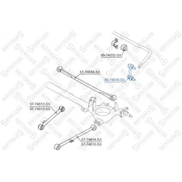 Тяга стабилизатора STELLOX 56-74018-SX