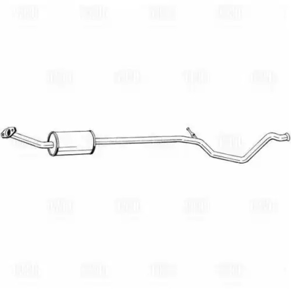 EAM 0912 Глушитель для а/м Peugeot 307 (01-) доп. (резонатор) (алюм. сталь) (EAM 0912) TRIALLI