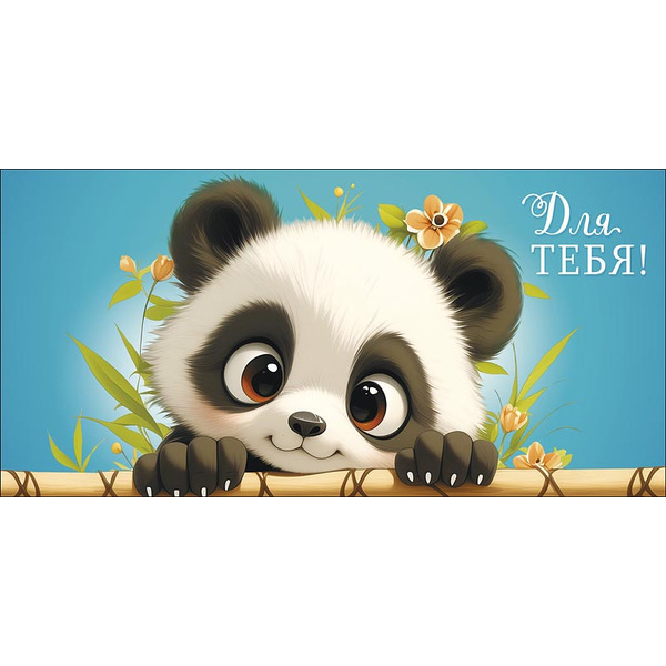 Конверты для денег, Для тебя (милая панда), 10 шт.