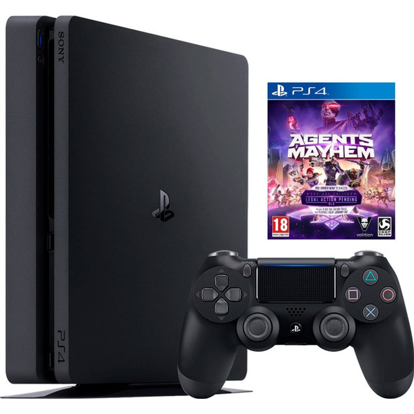 Sony PlayStation 4 Slim (500GB) (PS4, CUH-2200A)(AZ) + игра Agents of Mayhem