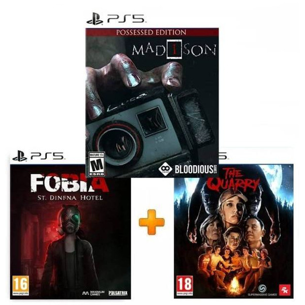 ИгроПак для PS5: FOBIA: St. Dinfna Hotel + MADiSON + The Quarry