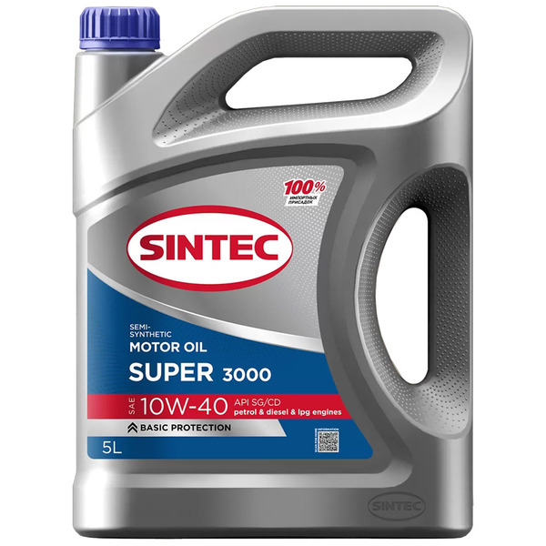 Моторное масло Sintec Super 3000 10W-40, 5 л