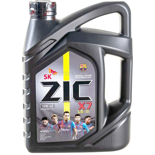 Моторное масло ZIC X7 LS 10W-40, 4 л