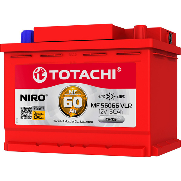 Автомобильный аккумулятор Totachi Niro MF 60 Ач обратная полярность L2
