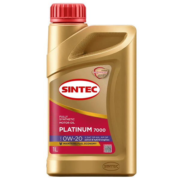 Моторное масло Sintec Platinum 7000 0W-20, 1 л
