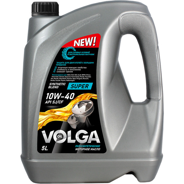 Моторное масло Волга-Ойл Super 10W-40, 5 л