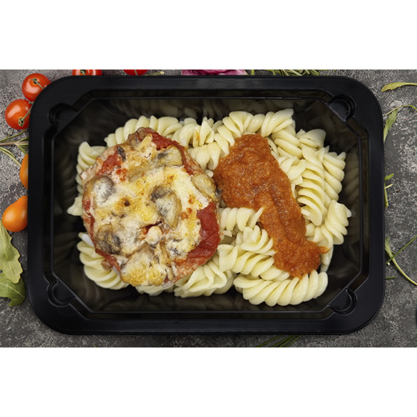 Бифштекс из свинины с макаронами, 260г