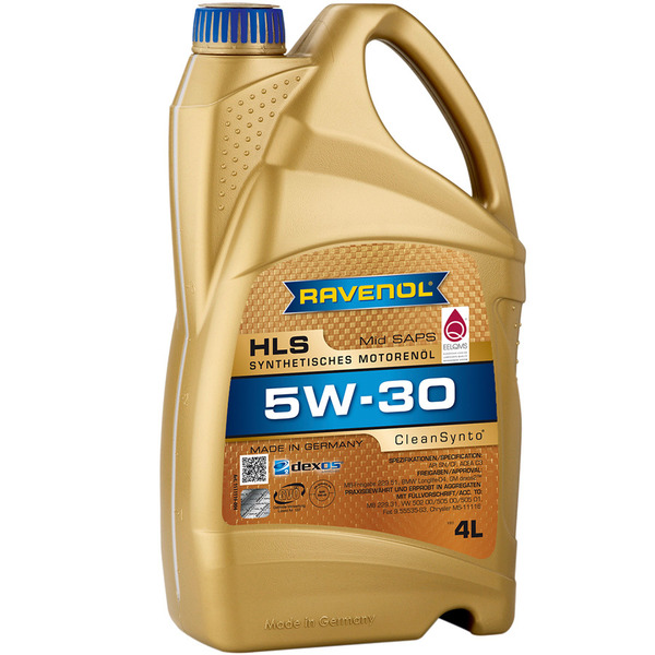 Моторное масло Ravenol HLS 5W-30, 4 л