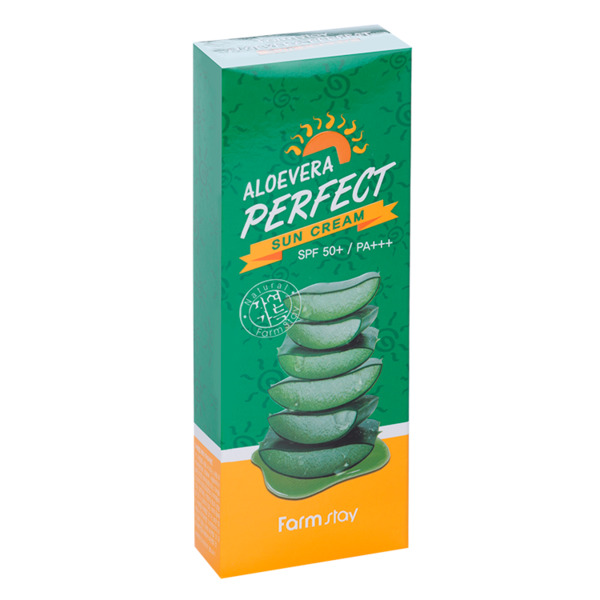 Крем Farm Stay AloeVera Perfect солнцезащитный SPF 50+/PA+++ 70 г