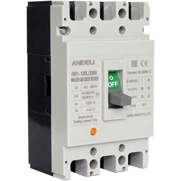 Автоматический выключатель ANDELI AM1-400L/3P ADL06-051