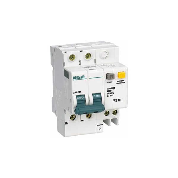 Дифференциальный автомат DEKraft ДИФ101-2Р-010А-100-C 15010DEK