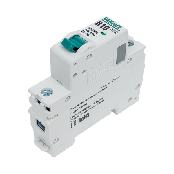 Модульный автоматический выключатель DEKraft 12207DEK