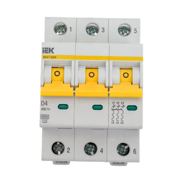 Автоматический выключатель IEK ВА47-60M MVA31-3-004-D