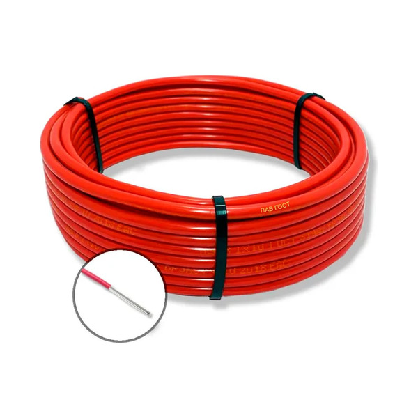 Установочный провод ПРОВОДНИК ПАВ 1x25 мм2 Красный, 100м OZ251791L100