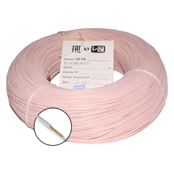 Термостойкий монтажный провод ПРОВОДНИК мгтф OZ70580L1