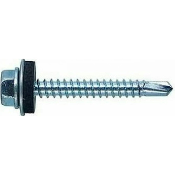 Оцинкованный кровельный саморез-сверло КВАДРА 6.3x50 100 шт. 630501001100