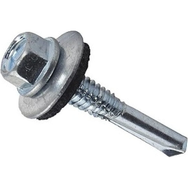 Оцинкованный кровельный саморез КВАДРА 5.5x32 мм, 100 шт. 755553250100