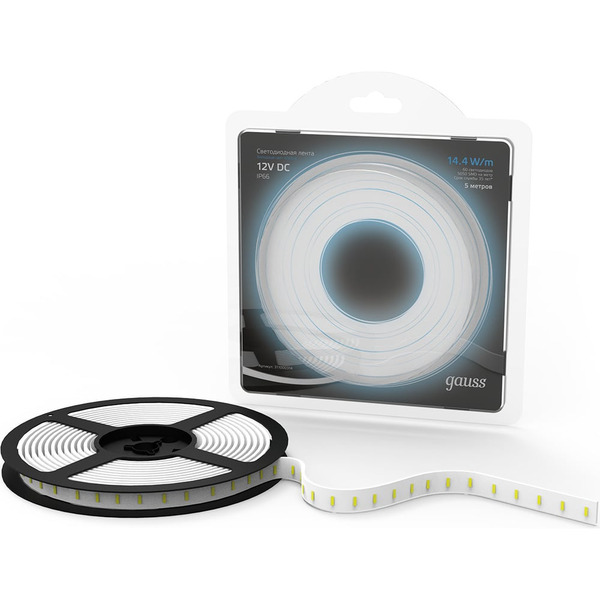 Лента Gauss LED 5050/60-SMD 14.4W 12V DC 311000314