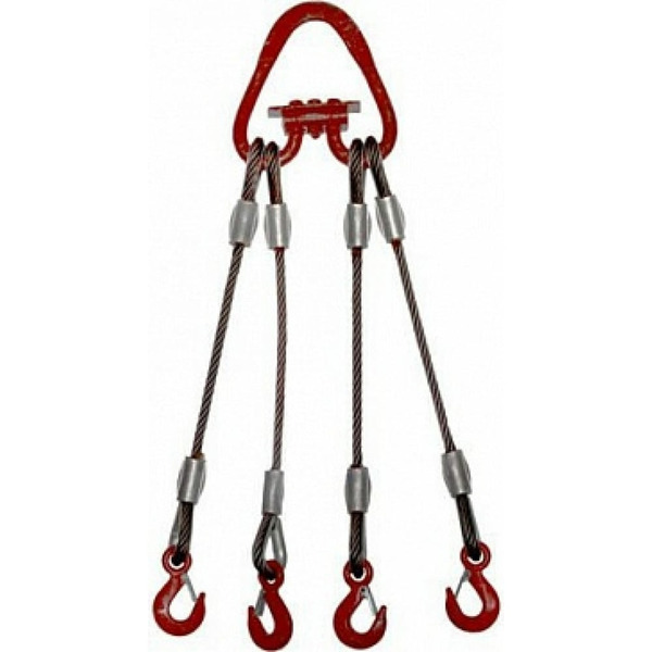 Четырехветвевой канатный строп КантаПлюс опрессовка о4СК-4.0/3.0 м