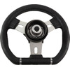 Рулевое колесо ELBA SPORT обод черный, спицы серебряные д. 280 мм VN13281-01