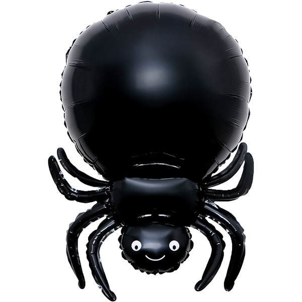 Шар (32"/81 см) Фигура, Паук, Черный, 1 шт. в уп.