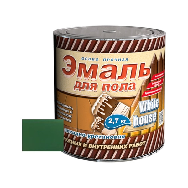 Алкидно-уретановая эмаль для пола White House 15325