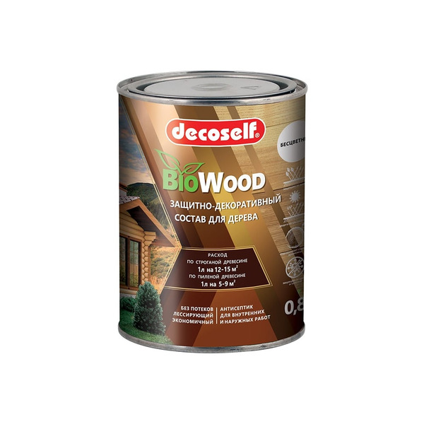 Лессирующий антисептик для дерева Pufas Decoself тов-200292