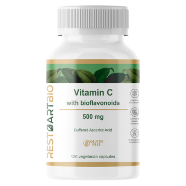 RestartBio, Витамин С (аскорбат натрия) с биофлавоноидами, капсулы, 120 шт.