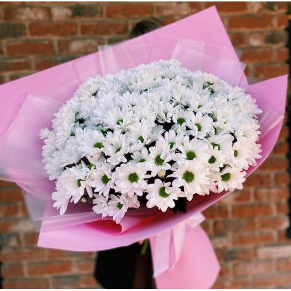 Букет Гигант из Ромашковых Хризантем