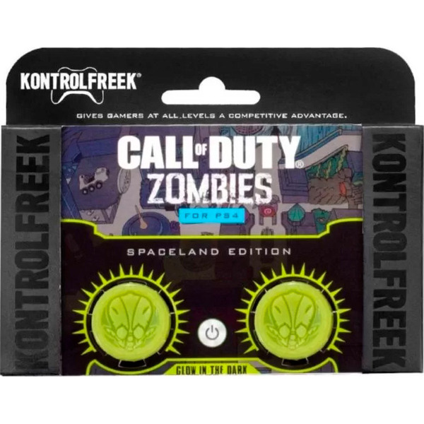 2 низкие накладки на стики KontrolFreek Grips Call of Duty Zombies для геймпада DualShock PS4 (салатовый)